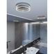 Maggie LED 16 inch Satin Nickel Flush Mount Ceiling Light