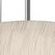 Apex 3 Light 17 inch Satin Nickel Pendant Ceiling Light in Jute and Espresso