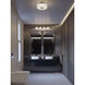 Sydney LED 13 inch Black Semi Flush Mount Ceiling Light