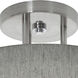 Montclair 2 Light 12.25 inch Satin Nickel Semi-Flush Mount Ceiling Light in Grey