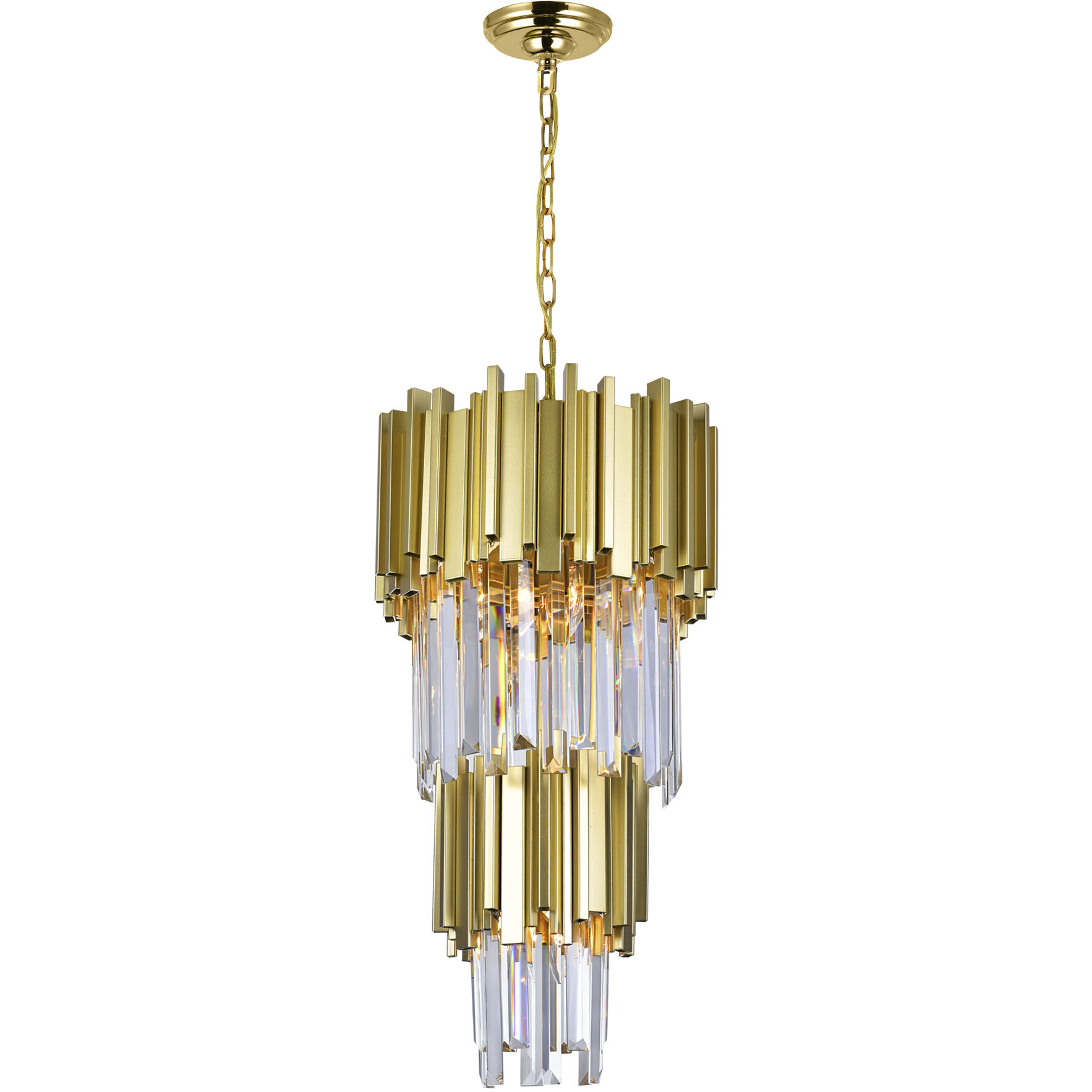 Deco 4 Light 12 inch Medallion Gold Down Mini Chandelier Ceiling Light