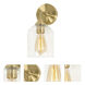 William 1 Light 5.5 inch Satin Brass Wall Sconce Wall Light