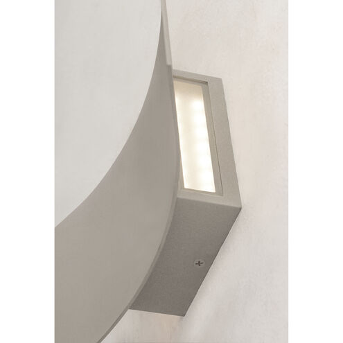 Sadie LED 12 inch Textured Grey Outdoor Wall Sconce