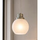 Abrya 1 Light 5.91 inch Brushed Nickel Pendant Ceiling Light