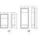 Paxton LED 7 inch Textured Grey ADA Sconce Wall Light