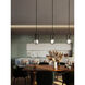 Milan LED 7.38 inch Black Pendant Ceiling Light