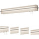Apex LED Weathered Grey ADA Wall Light in Linen White