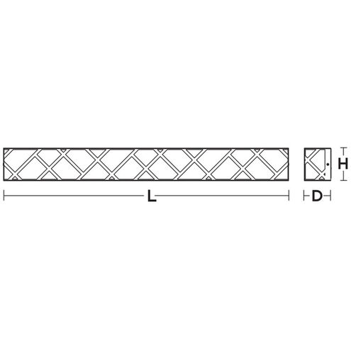 Haven LED 27 inch Black Vanity Light Wall Light