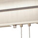 Apex LED Weathered Grey ADA Wall Light in Linen White