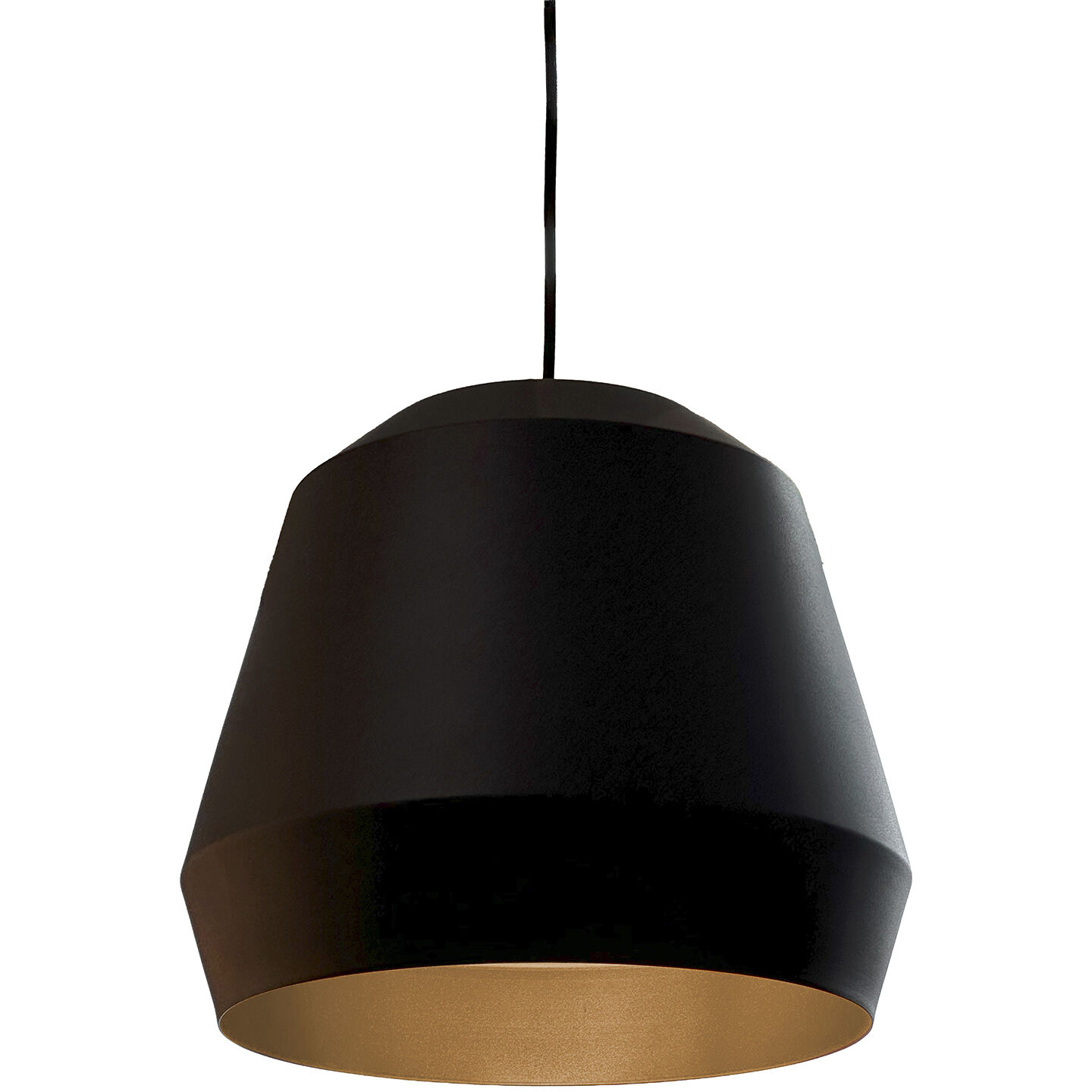 Bronx 1 Light 14 inch Black, Gold Pendant Ceiling Light