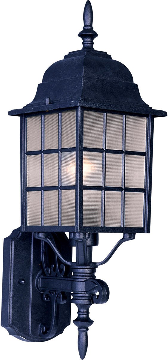 North Church 1 Light 19.75 inch Black Outdoor Wall Mount