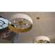 Celine 5 Light 30 inch Black Pendant Ceiling Light, Dual Mount
