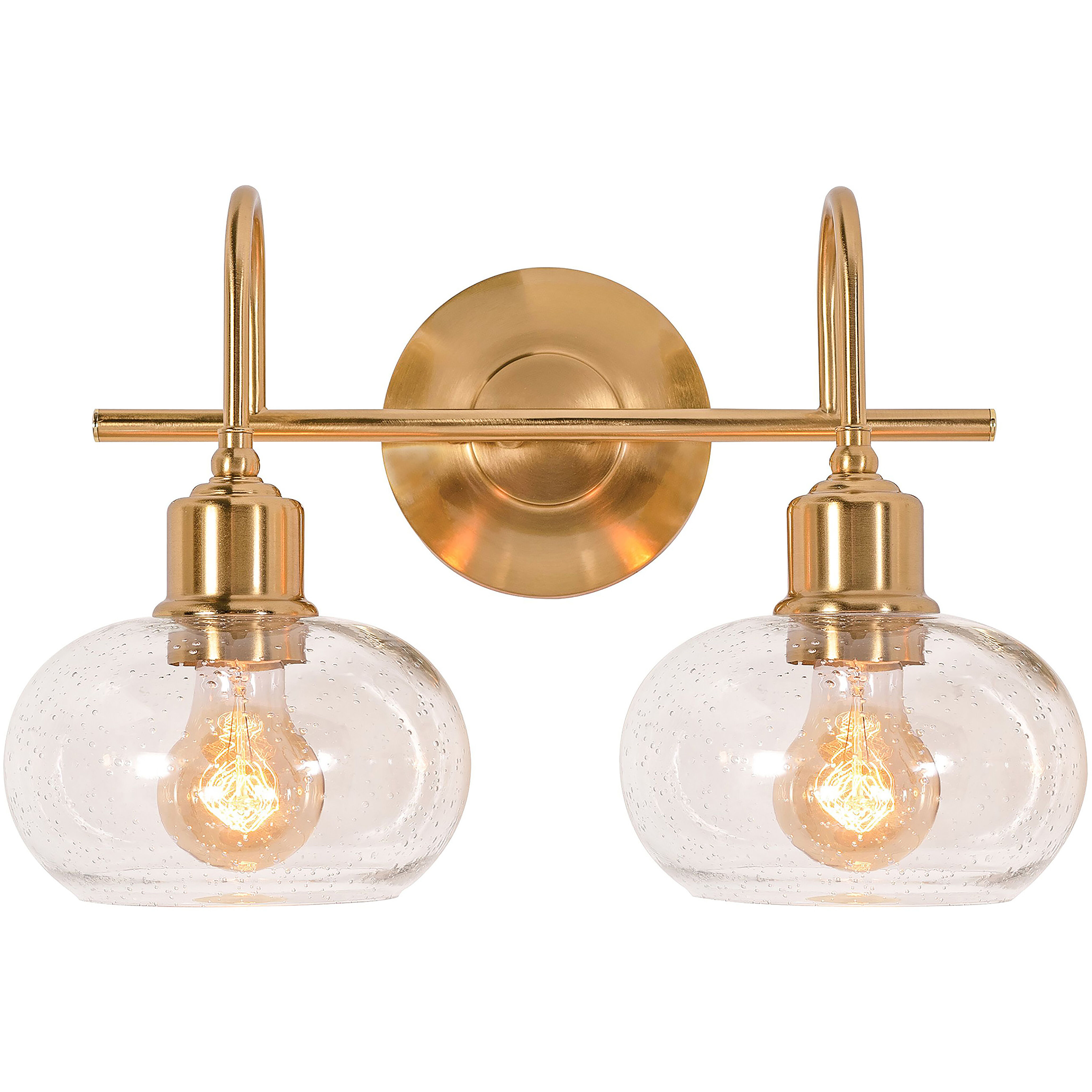 Laney 2 Light 8.1 inch Vintage Gold Vanity Light Wall Light