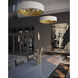 Celine 5 Light 30 inch Black Pendant Ceiling Light, Dual Mount