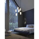 Leo 6 Light 24 inch Black Multi-light Pendant Ceiling Light
