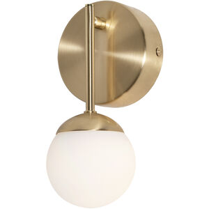 Pearl LED 4 inch Satin Brass ADA Wall Sconce Wall Light