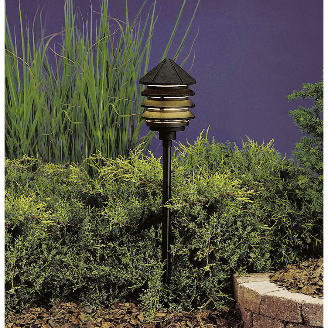 Six Groove 1 Light 6.00 inch Pathway Lighting