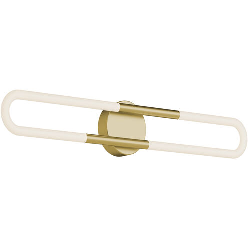 Adel LED 24 inch Light Antique Brass Vanity Light Wall Light