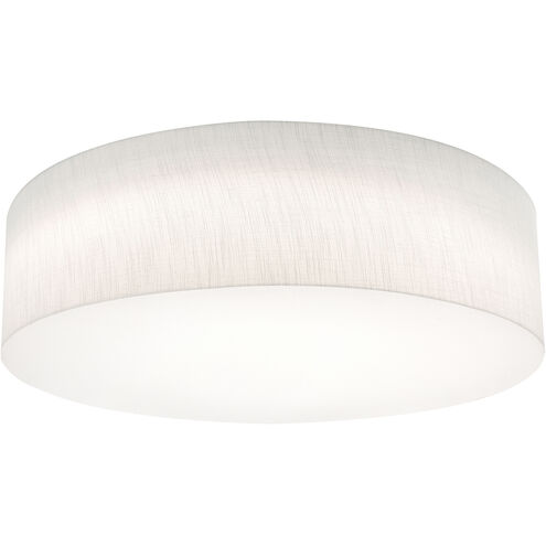 Anton LED 24 inch Linen White Flush Mount Ceiling Light