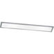 Lugano LED 48 inch Satin Nickel Linear Flush Mount Ceiling Light