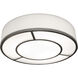 Reeves 1 Light 16 inch Satin Nickel Flush Mount Ceiling Light