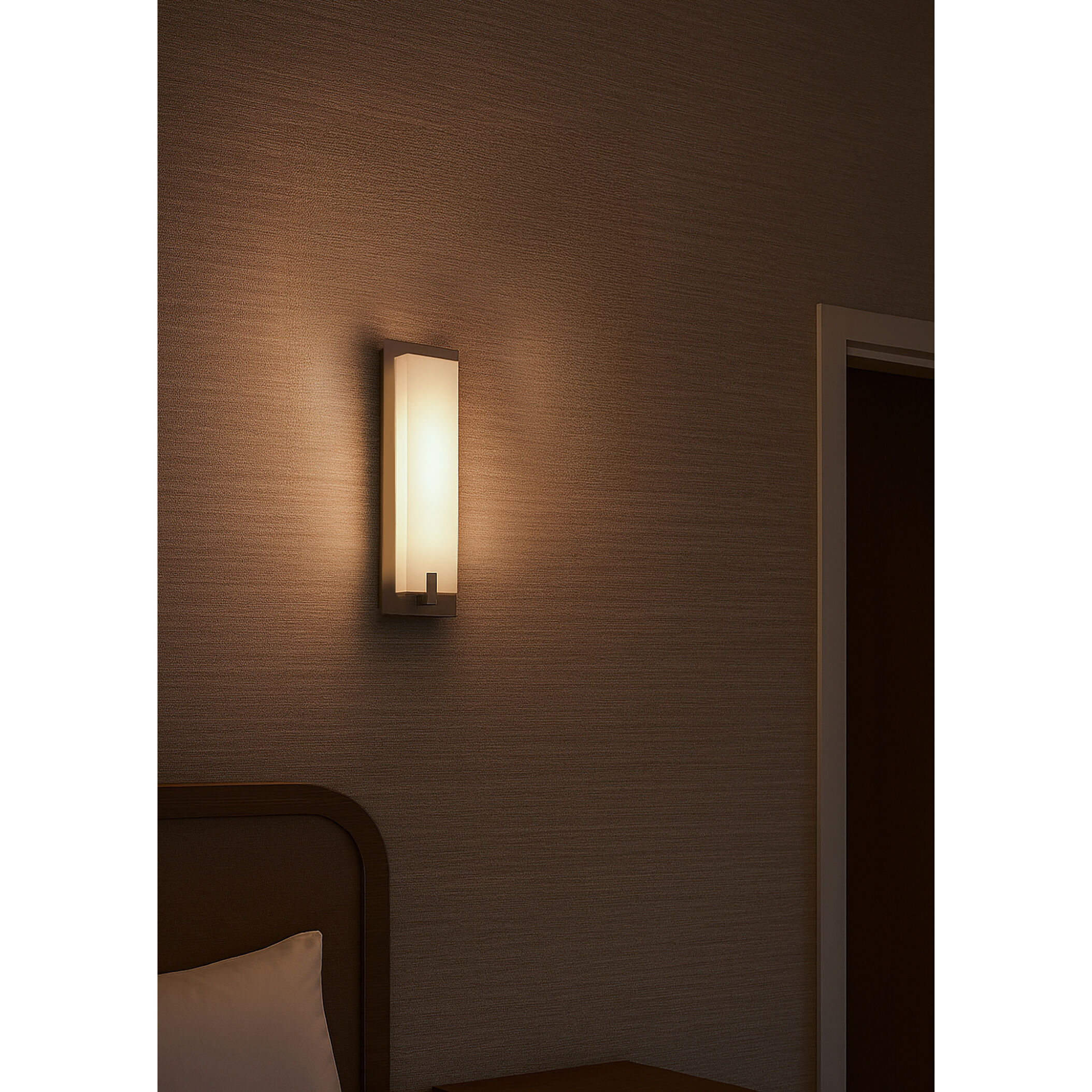 Sinclair LED 4 inch Satin Nickel Wall Sconce Wall Light in 10 in