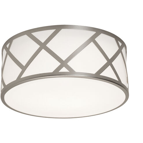 Haven 2 Light 13 inch Satin Nickel Flush Mount Ceiling Light