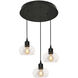 Laney 3 Light 19.69 inch Black Pendant Ceiling Light