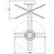 Jaxx LED 20 inch Satin Brass Flush Mount Ceiling Light