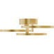 Orion LED 16 inch Satin Brass Flush Mount Ceiling Light