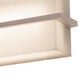 Apex LED 38.5 inch Weather Grey Bath Vanity Wall Light in Linen White, Weathered Grey