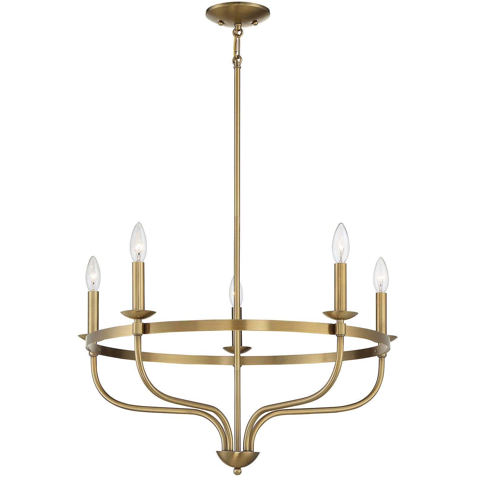 Transitional 5 Light 26.63 inch Chandelier