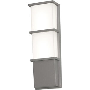Lasalle LED 17 inch Textured Grey Outdoor Sconce