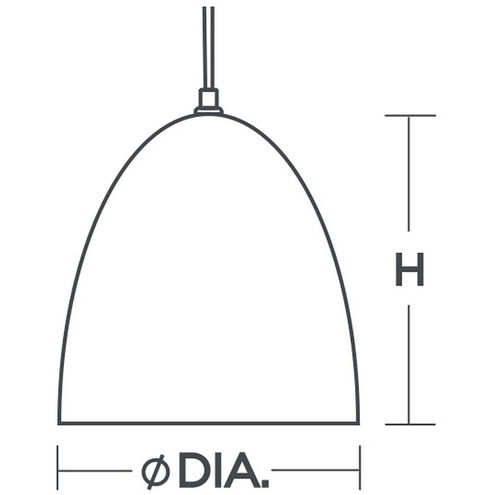 Brooklyn 1 Light 9.5 inch Antique Brass Pendant Ceiling Light