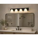 Colleen 4 Light 32 inch Black Bath/Vanity Light Wall Light