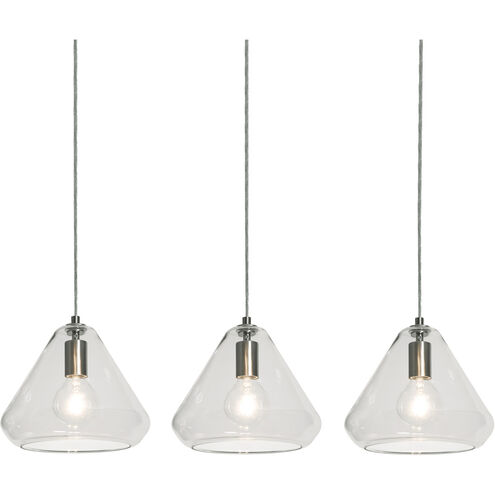 Armitage 3 Light 41 inch Satin Nickel Linear Pendant Ceiling Light