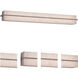 Apex LED 50.5 inch Weather Grey Bath Vanity Wall Light in Jute, Weathered Grey