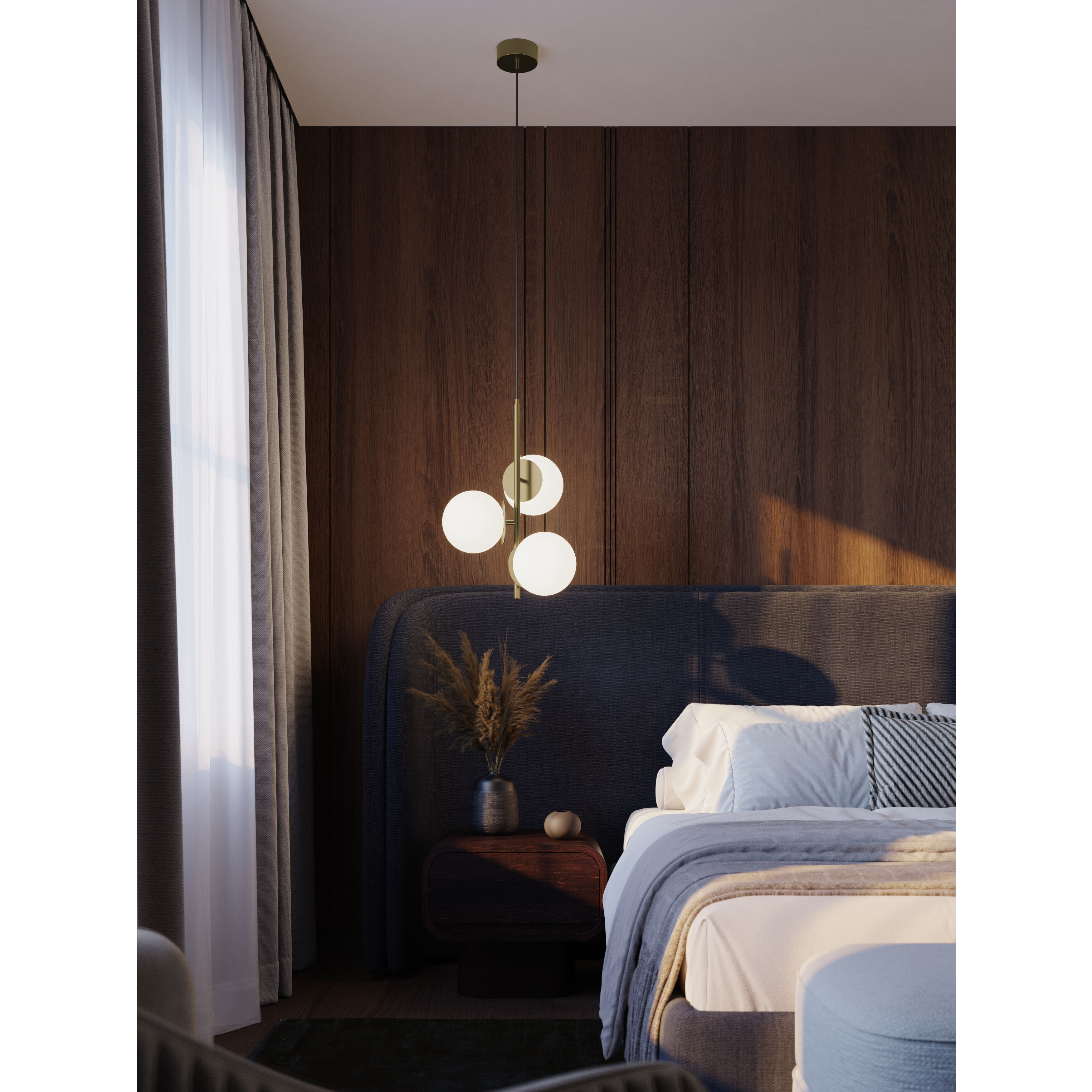 Arren LED 17.25 inch Light Antique Brass Pendant Ceiling Light