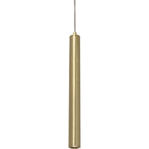 Eli LED 1 inch Satin Brass Pendant Ceiling Light