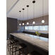 Kiran LED 8 inch Black Pendant Ceiling Light