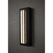 Beam LED 18 inch Black Outdoor Sconce