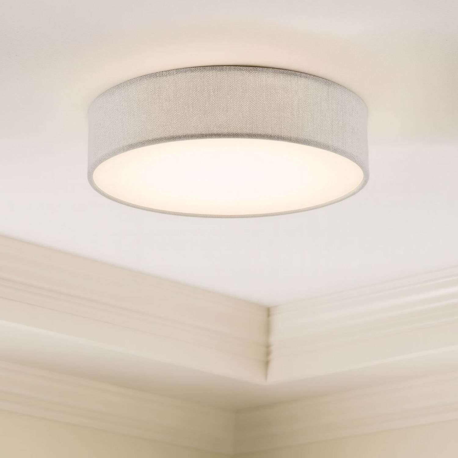 Ashland LED 12.5 inch Grey, White Flush Mount Ceiling Light