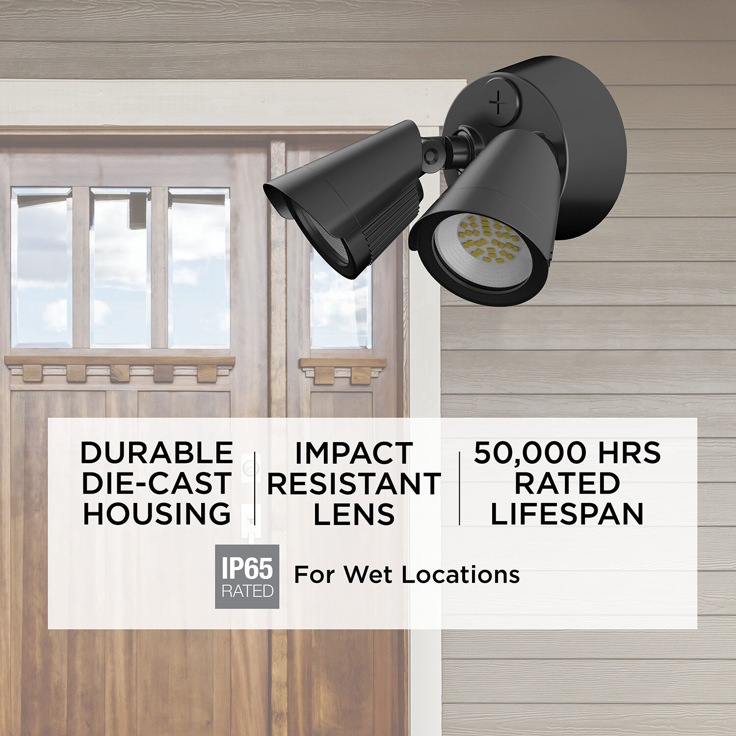 Pratt LED 5 inch Bronze Outdoor Wall Sconce