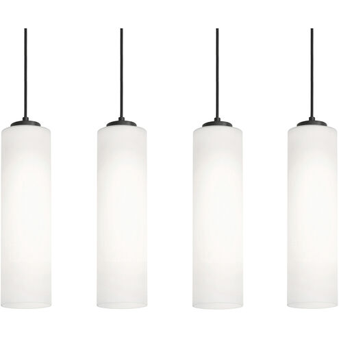 Leo Linear Pendant Ceiling Light in Black