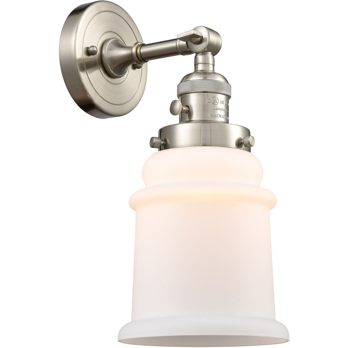 Franklin Restoration Canton LED 7 inch Brushed Satin Nickel Sconce Wall Light, Franklin Restoration