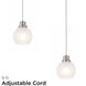 Abrya 1 Light 5.91 inch Brushed Nickel Pendant Ceiling Light