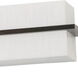 Apex LED 26.5 inch Espresso Vanity Light Wall Light in White