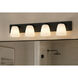 Colleen 4 Light 32 inch Black Bath/Vanity Light Wall Light