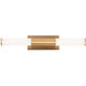 Dax 2 Light 27 inch Satin Brass ADA Vanity Light Wall Light