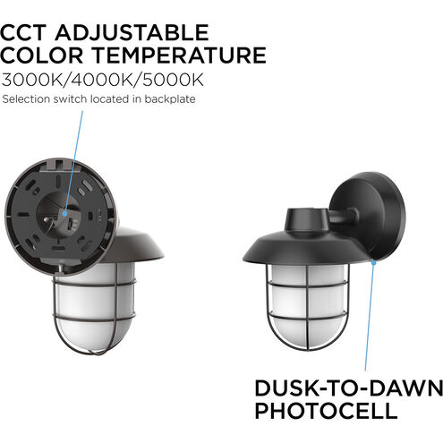 Odell LED 9.3 inch Bronze Outdoor Wall Sconce